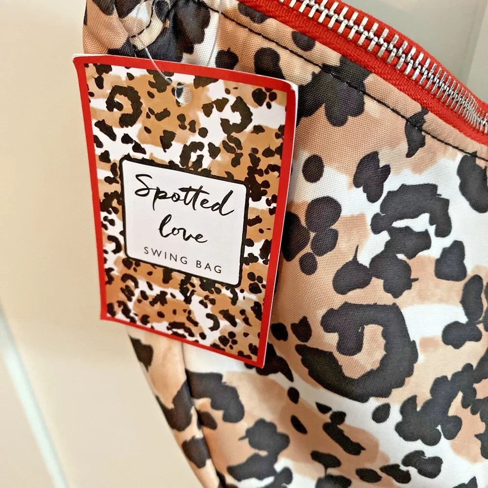 Brighton Spotted Love Swing Bag Leopard Print NEW with Tag